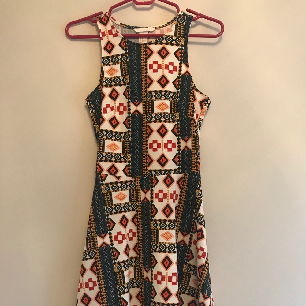 HM Geometric Print Racerback Dress